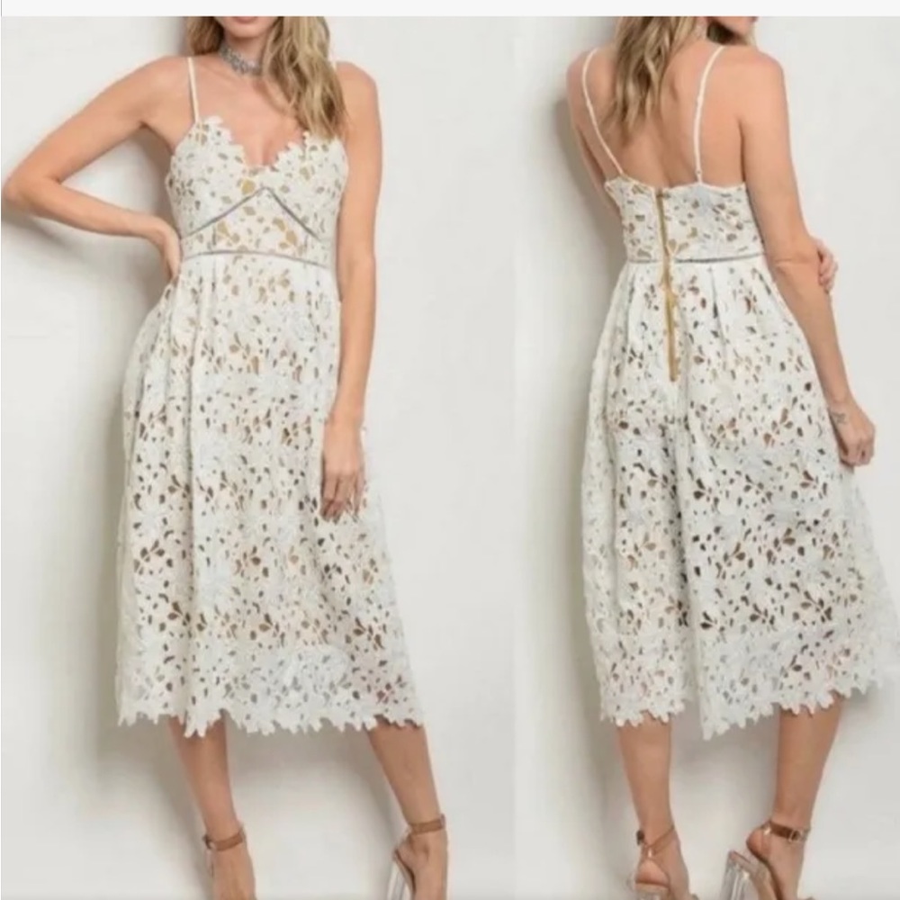 Sans Souci White Lace Sundress